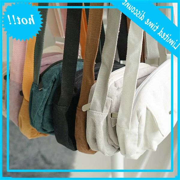 

k53 new corduroy college messenger bag