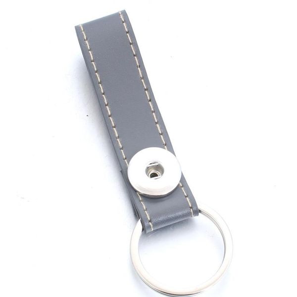 

new snap jewelry pu leather snap key chain for keyring women fit diy 18mm snap buttons keychain pendant button k bbyxwm