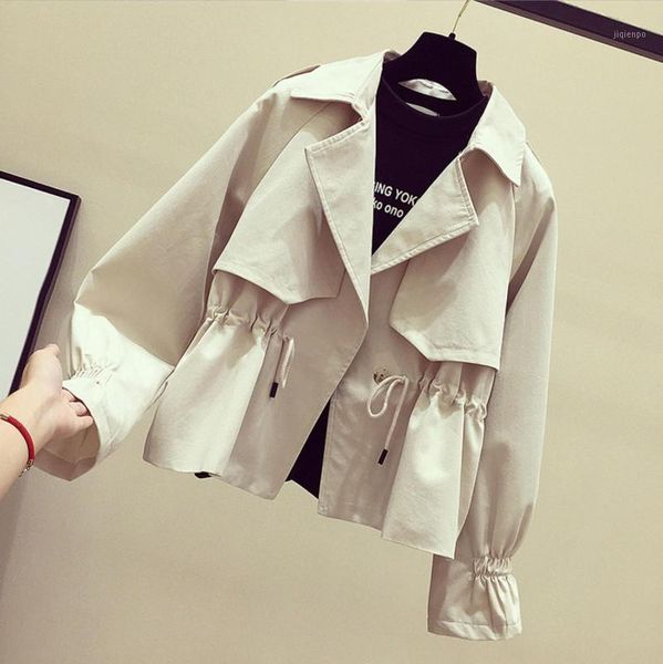 

women's trench coats plus size autumn high fashion brand woman classic double breasted coat waterproof raincoat business outerwear loos, Tan;black