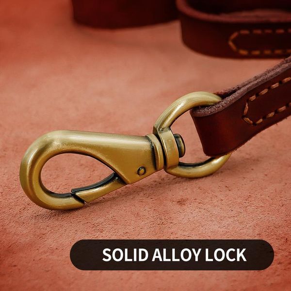 

1.5m real leather dog leash rope pet walking running leash lead for small medium large dogs genuine leather pets st sqcubq