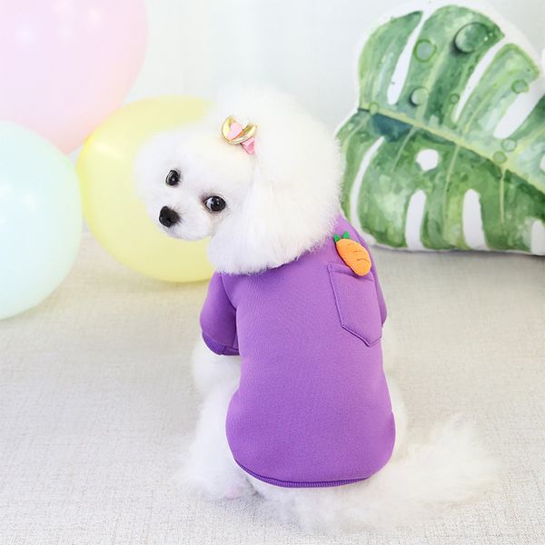 

carrot sweater small lovely supplies warm fleece soft puppy hoodies pet dog clothes accessories fashion coat autumn winter 8cl k2