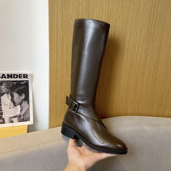 

boots bright2021 autumn / winter net red high thi heel women's, Black