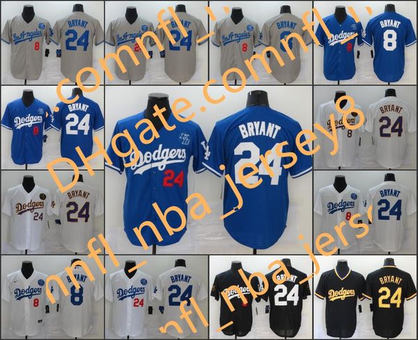 

los angeles dodgers #8 24 bryant men women youth jersey, Blue;black