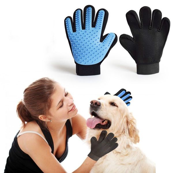 

massage pet clean grooming bath dog cat 3d mesh tpr gloves brush 5 colors with retail box