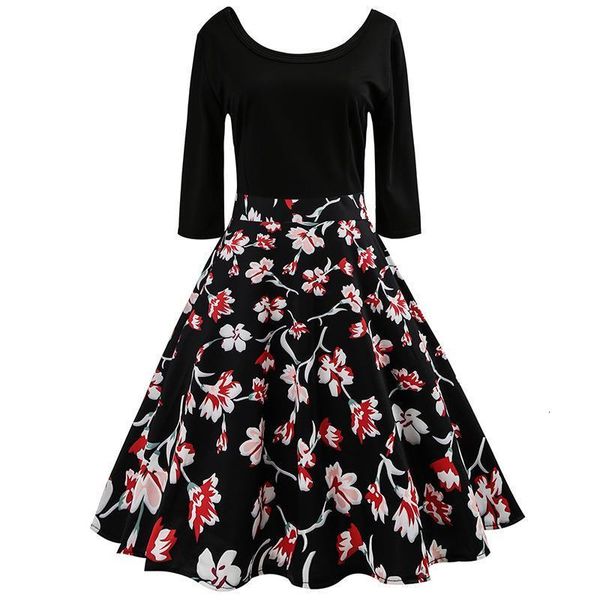 

2021 new design women dress vintage party korean knitted asymmetric kawaii work new gothic sale office 50011, Black;gray