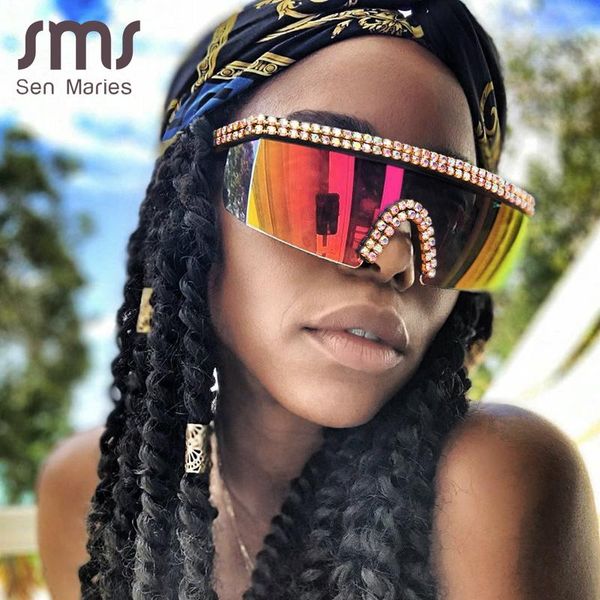 

diamond eyewear male sun colorful women fashion mirror goggle sunglasses glasses for okulary female vintage men punk steampunk krgrg