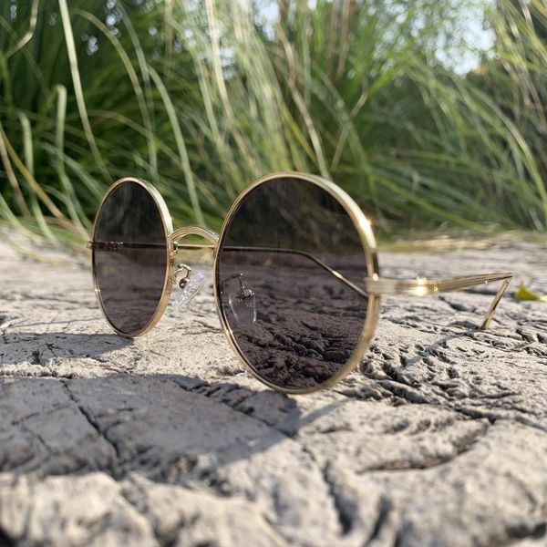 

sunglasses vintage classic harajuku women 2021 trend round frame sun glasses female candy color shade mirror retro gafas de sol, White;black