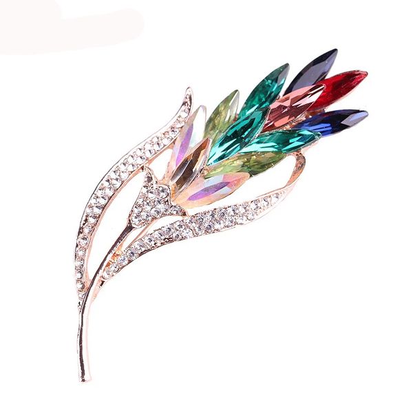 

multi-color crystal flower brooches rhinestone brooch pin fashion jewelry coat dress corsage jewelry broches gift, Gray