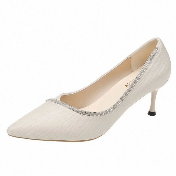 

spring autumn summer new fashion thin heels pointed toe shallow women pumps plus size 34-40 ladies casual shoes zapatos mujer #pc0v