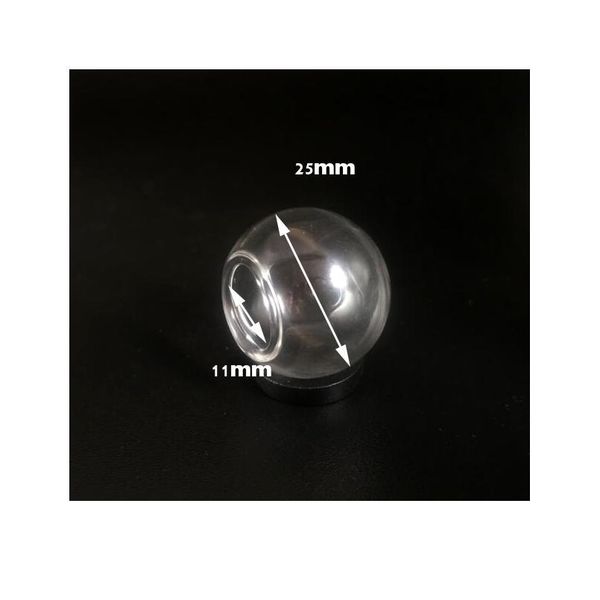 

50pieces/lot 25*30mm micro landscape ecological glass bottle glass pots jewelry glass bottle jars moss diy globe bbybft, Black