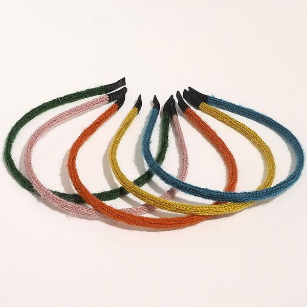 

sweet candy color fur headband women thin head hoop simple all-match faux fur hairband colorful lovely girls hair accessories q bbycut