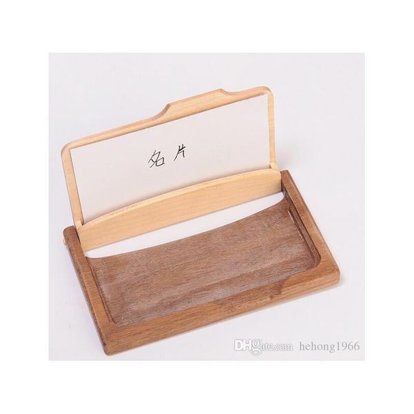

wooden business card holder creative fashion high grade solid wood multi function storage box gift for friends qylauc item_home