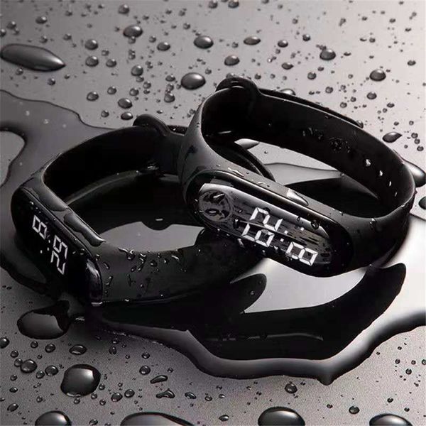 

led electronic sports luminous sensor men and women watches dress digital watch fashion gif men's wa, Silver