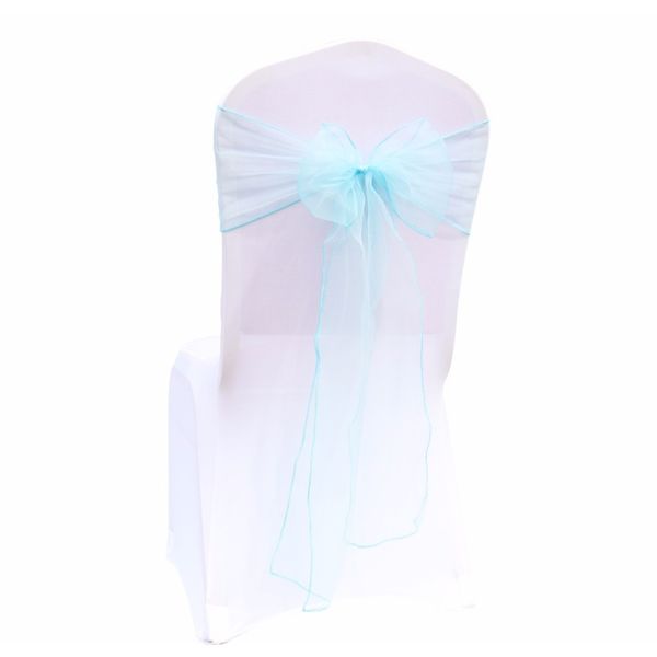 

organza wedding chair knot decoration chair sashes bow for wedding party event banquet chairs cover decor 18cm x 275cm f wmtjye