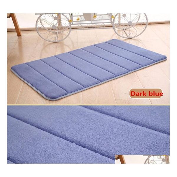 

40*60cm bath mat bathroom carpet water absorption rug shaggy memory foam bathroom mat set kitchen door floo qyliyc tore2010