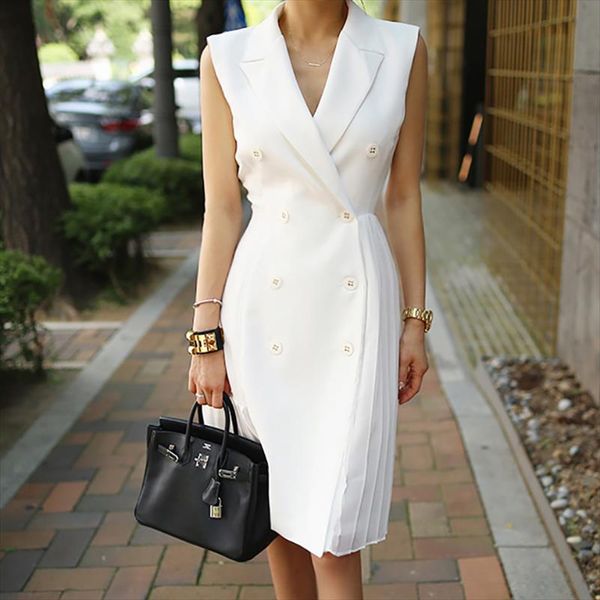 

элегантный износ на работу vestidos деловая вечеринка bodycon офис леди женщины плиссированные платье падение доставка хорошее качество, Black;gray