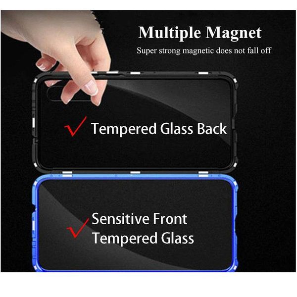 

double side 360 degree magnetic adsorption glass case for mi xiaomi redmi note 9s 9 10x 9t pro k20 bbyabk