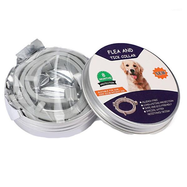 

dogs flea and tick collar adjustable waterproof anti flea silicone neck collar new1