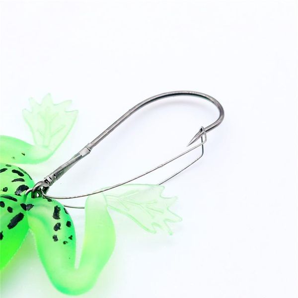 

4pcs/lot frogs fishing lure kit rubber soft fishing lures with hook bass spoon lures for carp fishing accessori qyltwo