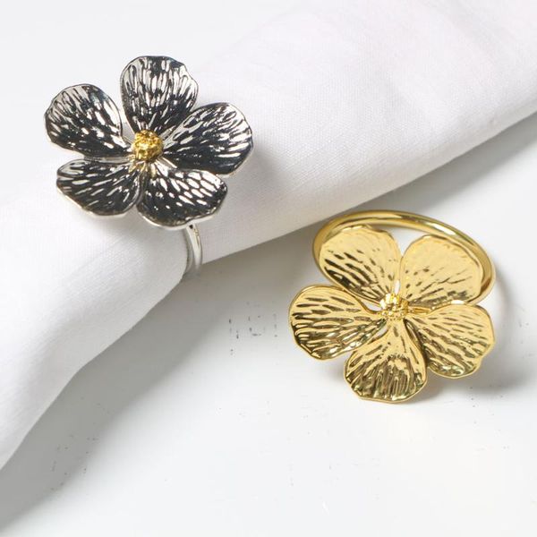 

napkin rings wedding simple plum 5 petals lucky flower ring