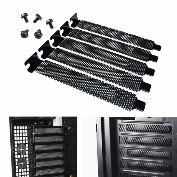 

computer cables & connectors 5pcs universal pci slot cover dust filter blanking plate hard steel expansion sound card for deskcomputer1