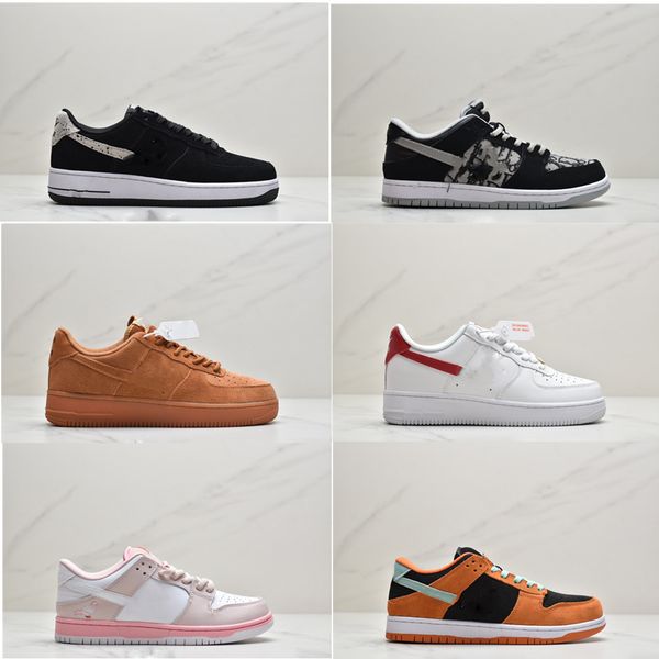 

sb dunk chicago low qs mens casual shoes chunky dunky safari sneakers dunks strangelove pine green white skateboarding shoe, Black