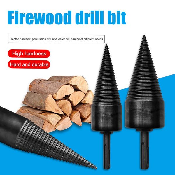

professional drill bits 32/38/42/45mm wood splitter cone efficient bit safe breaker tool for firewood machine fast splitting xsd88