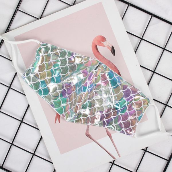 

factory bling bling sequin face mask breathable washable reusable mouth cover woman personality fashion outdoor dustproof mask dda628