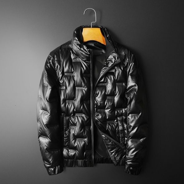 

2020 winter new jacket 80% white duck down men's wear slim leisure, Black