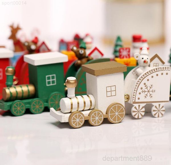 

a-5 color wooden kids gift merry decoration for home little popular decor christmas ornaments 4 knots train owf2135