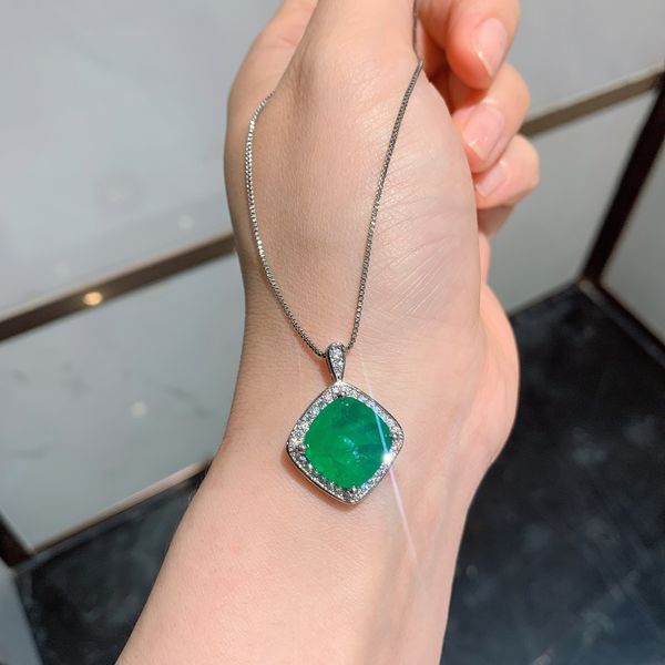 

wong rain vintage 100% 925 sterling silver emerald gemstone earrings/pendant/necklace wedding cocktail jewelry sets wholesale q1219, Golden;white