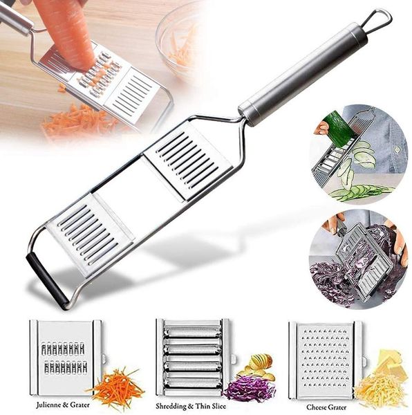 

multi functional food slicer grater vegetable slicer fruit potato peeler grater cutter stainless steel grater cutter shredders wmtfqw