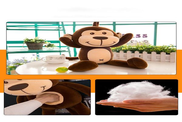 

30cm cute lovely brown monkey plush toy soft pillow stuffed animals children boys girls girlfriend gifts wmtide