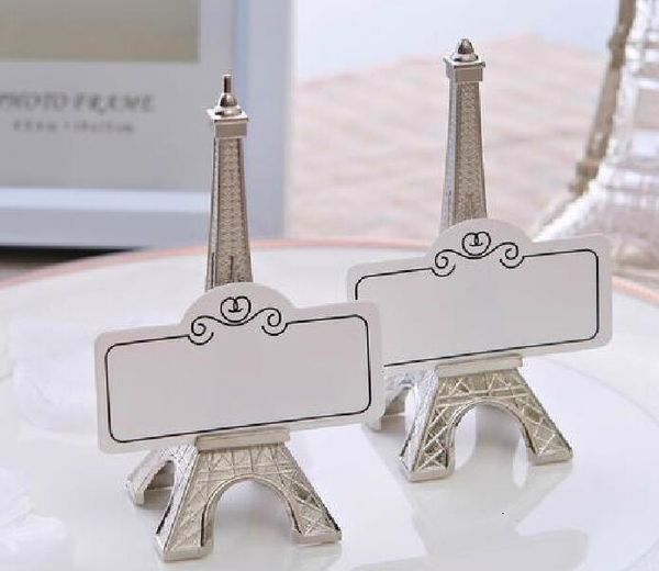 

paris eiffel tower place card holder romantic scenery message folder creative metal p holder business card holder