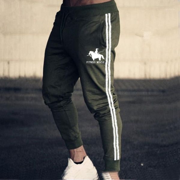 

men's brand men pants fitness casual elastic pants bodybuilding clothing casual sweatpants joggers1, Black