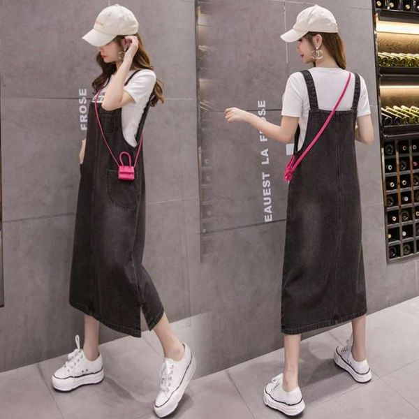 

casual casual s-5xl casual denim large skirt 2021 slim medium length dress, White;black