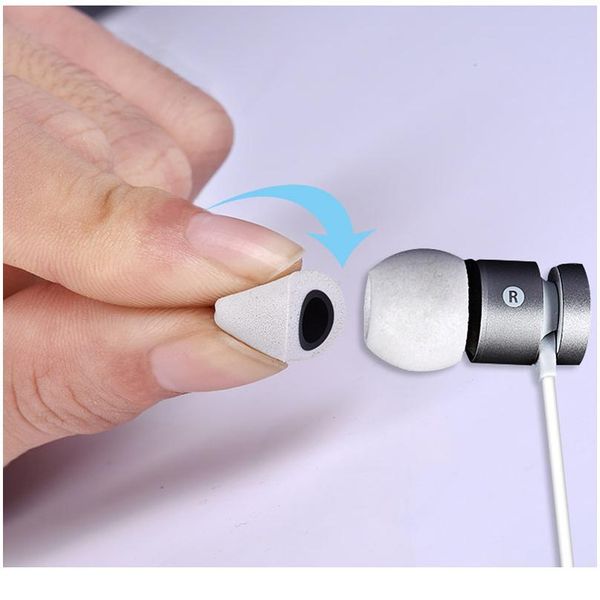 

4 pcs/2pairs anjirui ts-400 memory foam ear tips (s m l) 4.9mm caliber ear pads/cap memory foam eartips for in-ear sqcpez