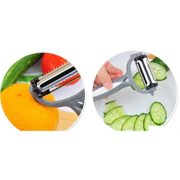 

multifunctional 4 in 1 rotary peeler 360 degree carrot potato orange opener vegetable fruit slicer cutter kitchen jllcjq dh_garden