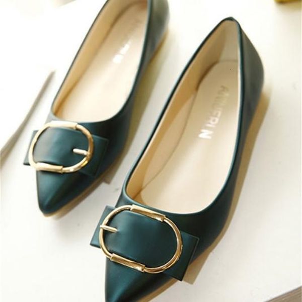 

2021 women's shoes in spring and autumn new style flat bottom pointed end bowknot@2177 5nlh, Black