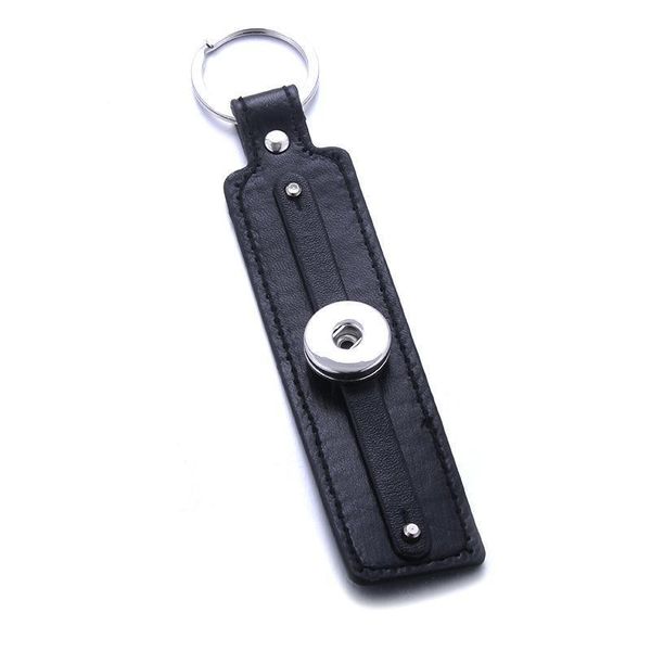 

vintage pu leather snap button keychain keychains keyrings fit diy 18mm snap buttons jewelry metal lanyard pendant q bbypce