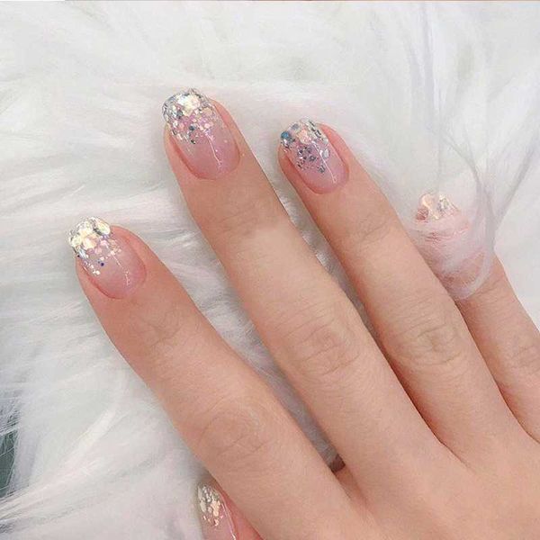 

nail glitter 10g illusory fantasy hexagon mixed reflective sequins fluorescent yellow candy-color art decoration flake ma76, Silver;gold