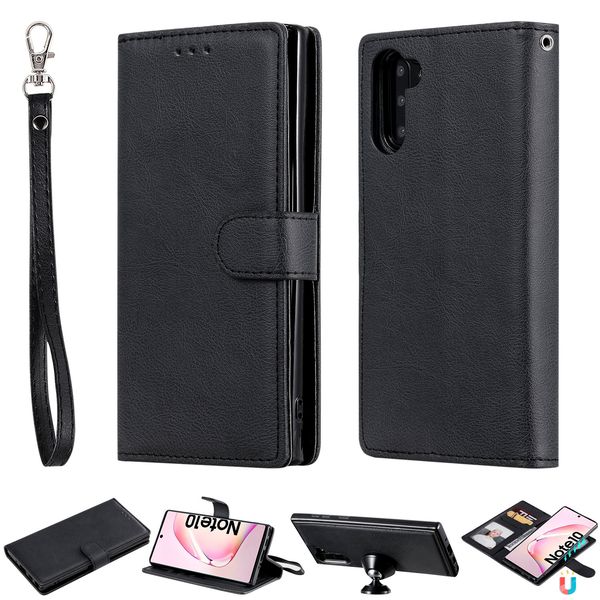 

wallet shell for galaxy note 20 10 s20 ultra s10 lite s9 s8 plus s7 s6 edge s5 flip case leather magnetic 2 in1 detachable cover