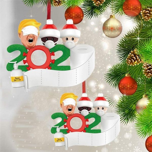 

greetings 2020 factory outletwnvxtrump quarantine xmas ornament diy birthday party pandemic social distancing christmas