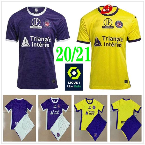 

2020 2021 toulouse fc soccer jersey rhys healey anriste bayo spierings adli custom 20 21 home away kids football shirts, Black;yellow