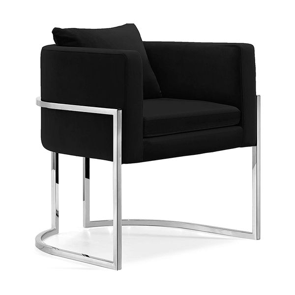 

modern design vintage luxury lounge chair living room furniture chrome finished upholstered leisure accent arm sofa chair