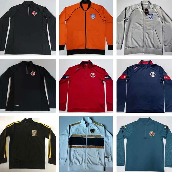 

new 20 21 club america football tracksuit 2020 survetement fo xolos de tijuana tigres unam guadalajara chivas cruz azul soccer tracksuit, Black