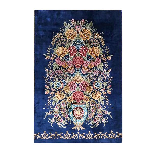 

2'x3' hand knotted soft carpet slip-resistant room silk rug floor door mat wall tapestry