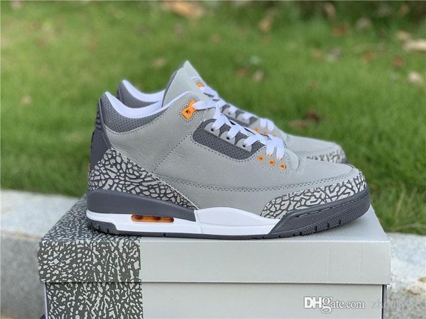 

2021 auir аутентичные 3 охлаждающие серые кроссовки серебряный светлый графит оранжевый пиль спорт красный ретро мужчины женщины открытый сп