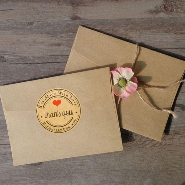

24 stickers+24 pcs kraft paper bags treat candy one time bag d0ld1