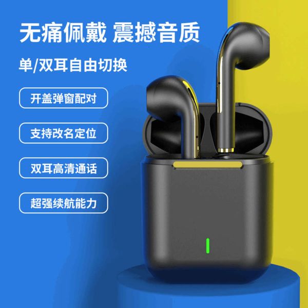 

new wirels true stereo bluetooth j18 headset 5.0 black technology